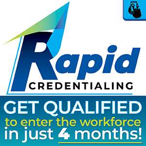 Rapid Credentialing Logo - Get Qualified