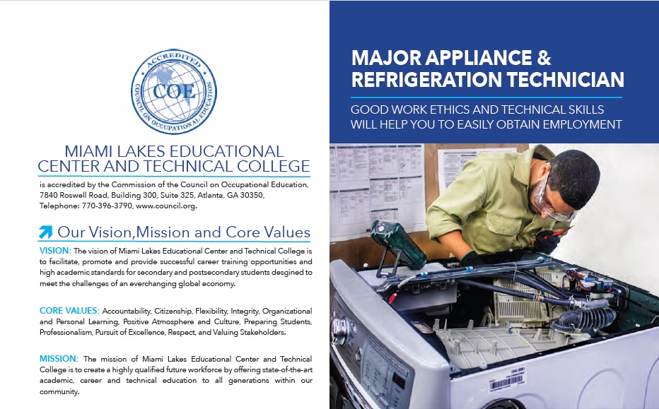 Major Appliance & Refrigeration Technician Brochure